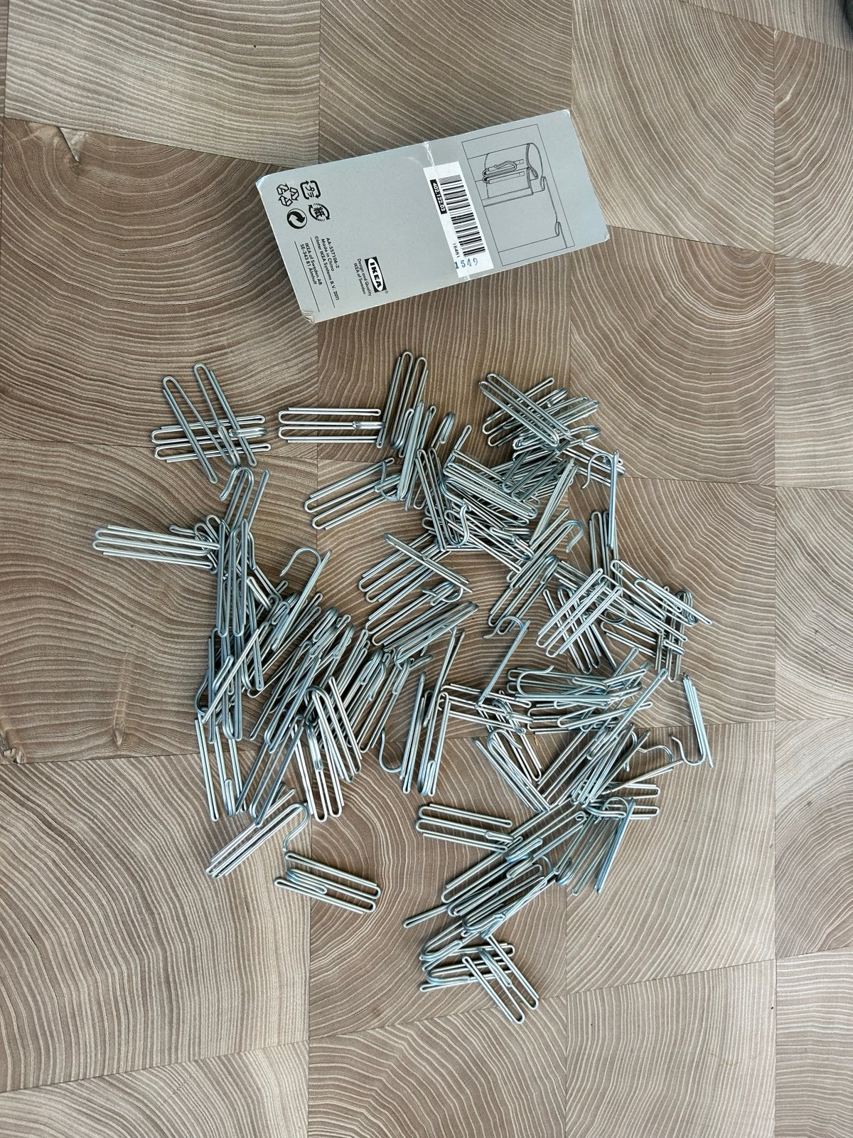 IKEA RIKTIG Gordijnhaken - Set van 20 compleet en nog meer, Huis en Inrichting, Stoffering | Gordijnen en Lamellen, Minder dan 50 cm