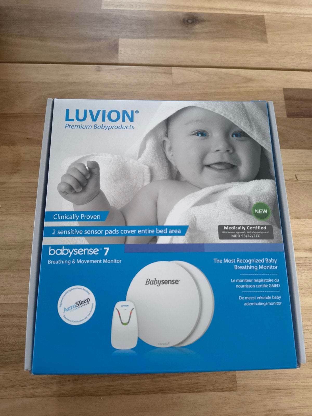 Luvion Babysense 7 Ademhalingsmonitor (2 sensoren), Ophalen of Verzenden