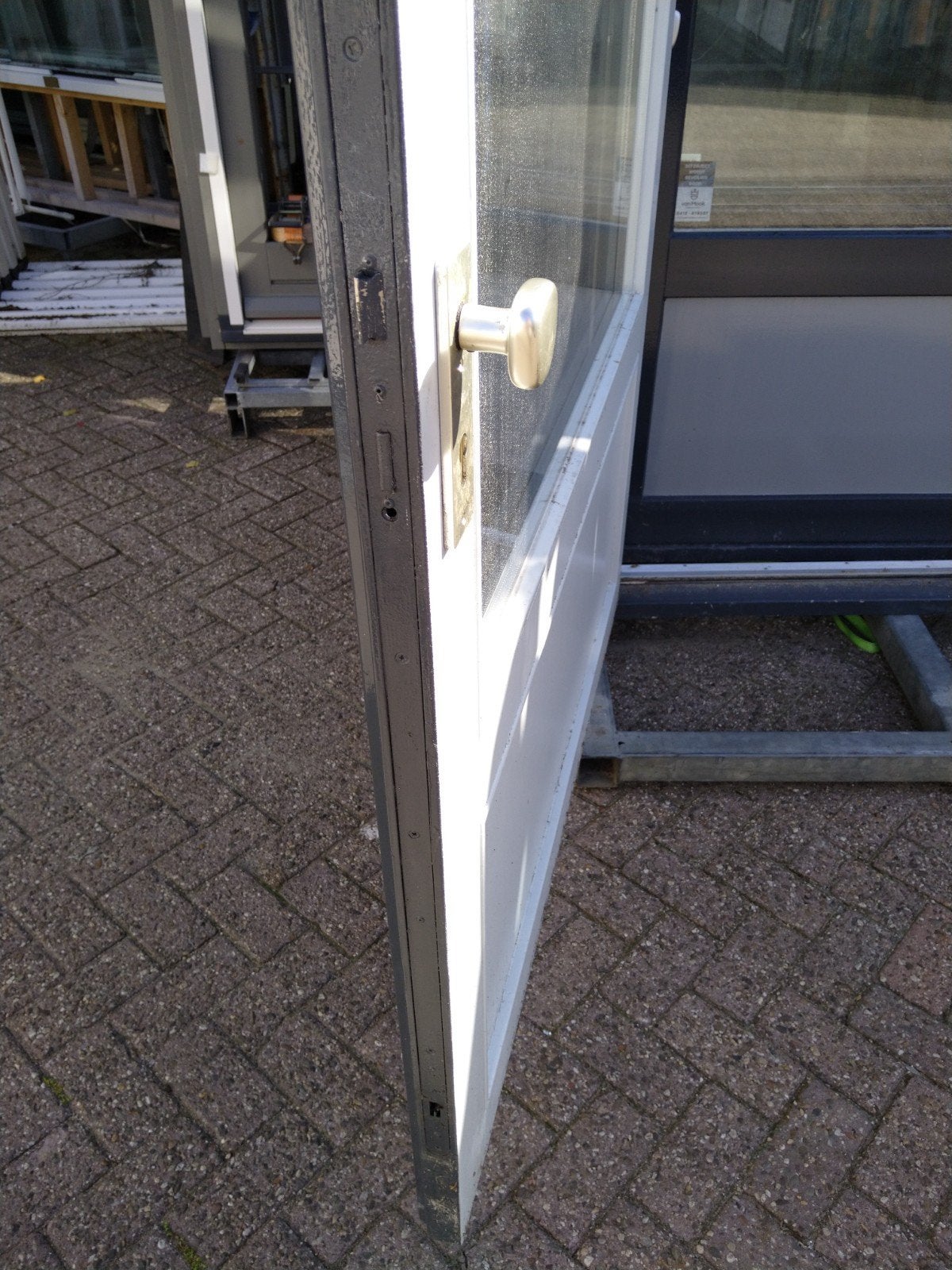 achterdeur kozijn met bovenlicht, Ophalen of Verzenden, Glas, 120 cm of meer, 215 cm of meer