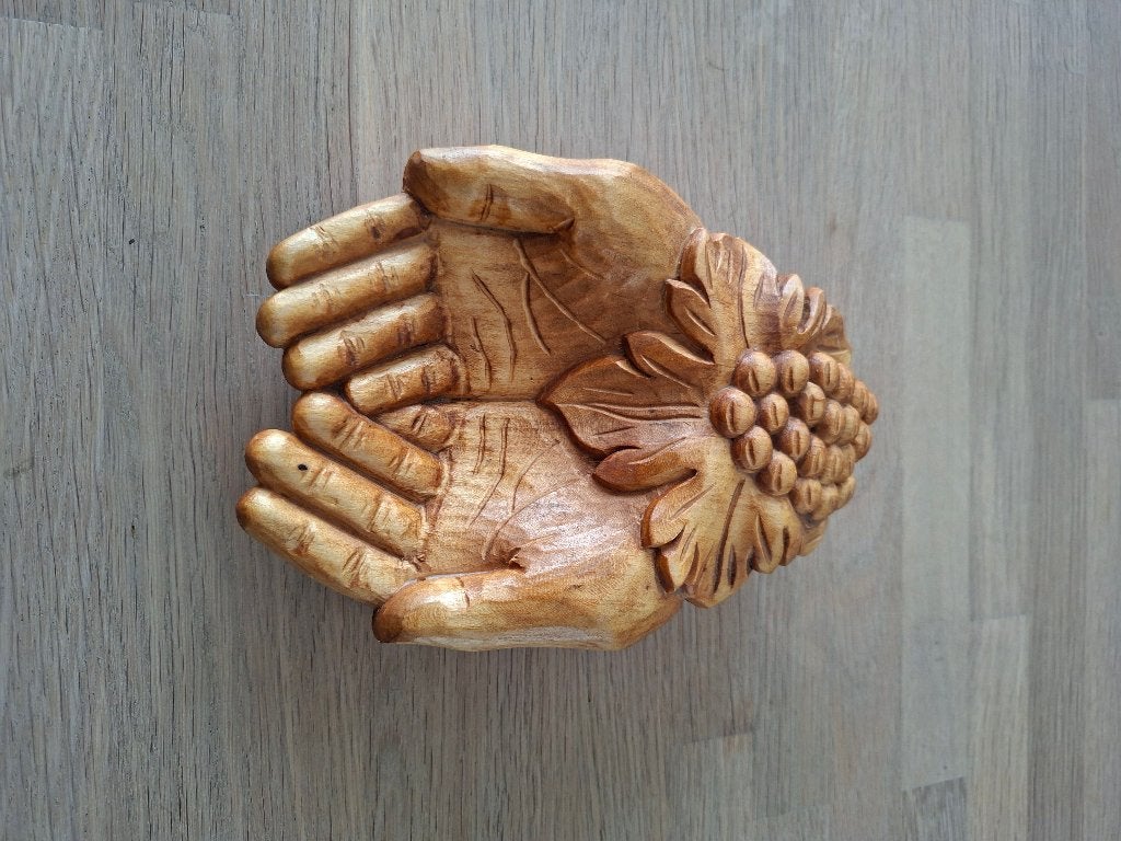 Komvormige handen van hout, Ophalen of Verzenden, Gebruikt, Overige typen, Christendom | Katholiek