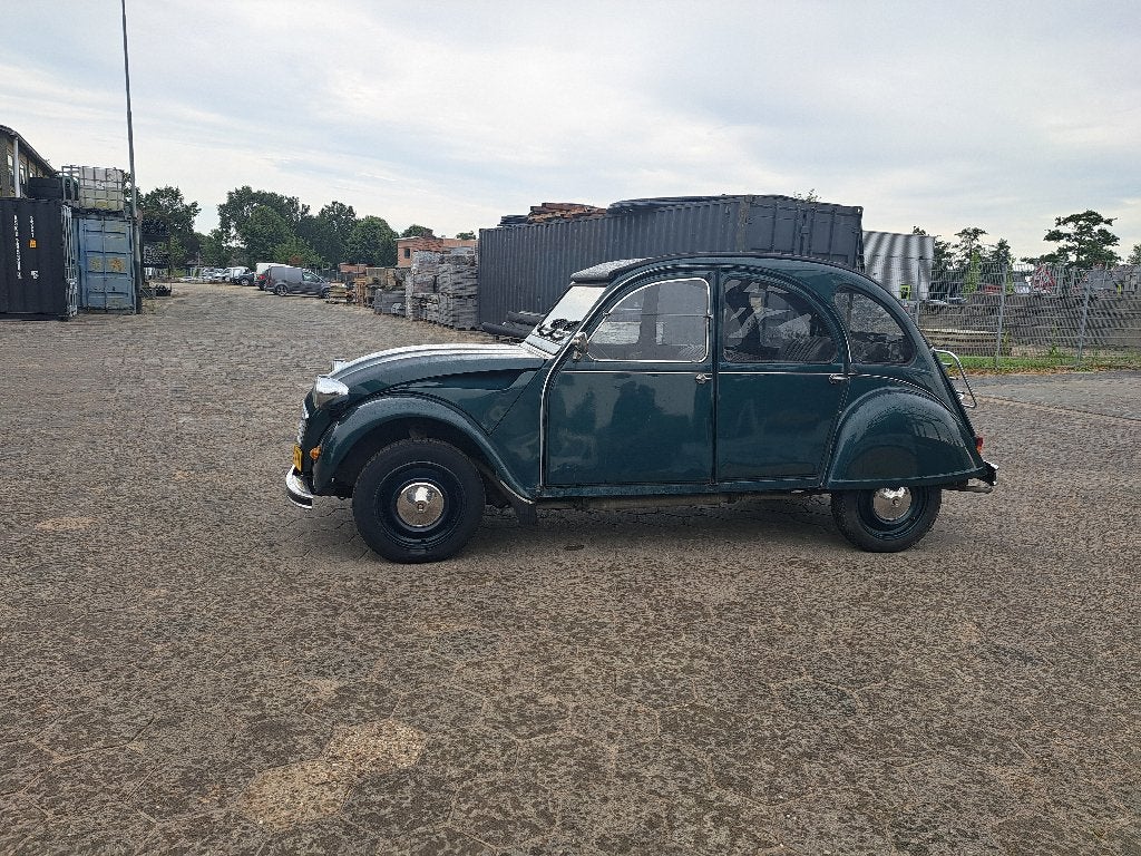Citroën 2CV 0.6 1985 Groen met gegalvaniseerd chassis, 602 cc, Cabriolet, Overige bekleding, 29 pk