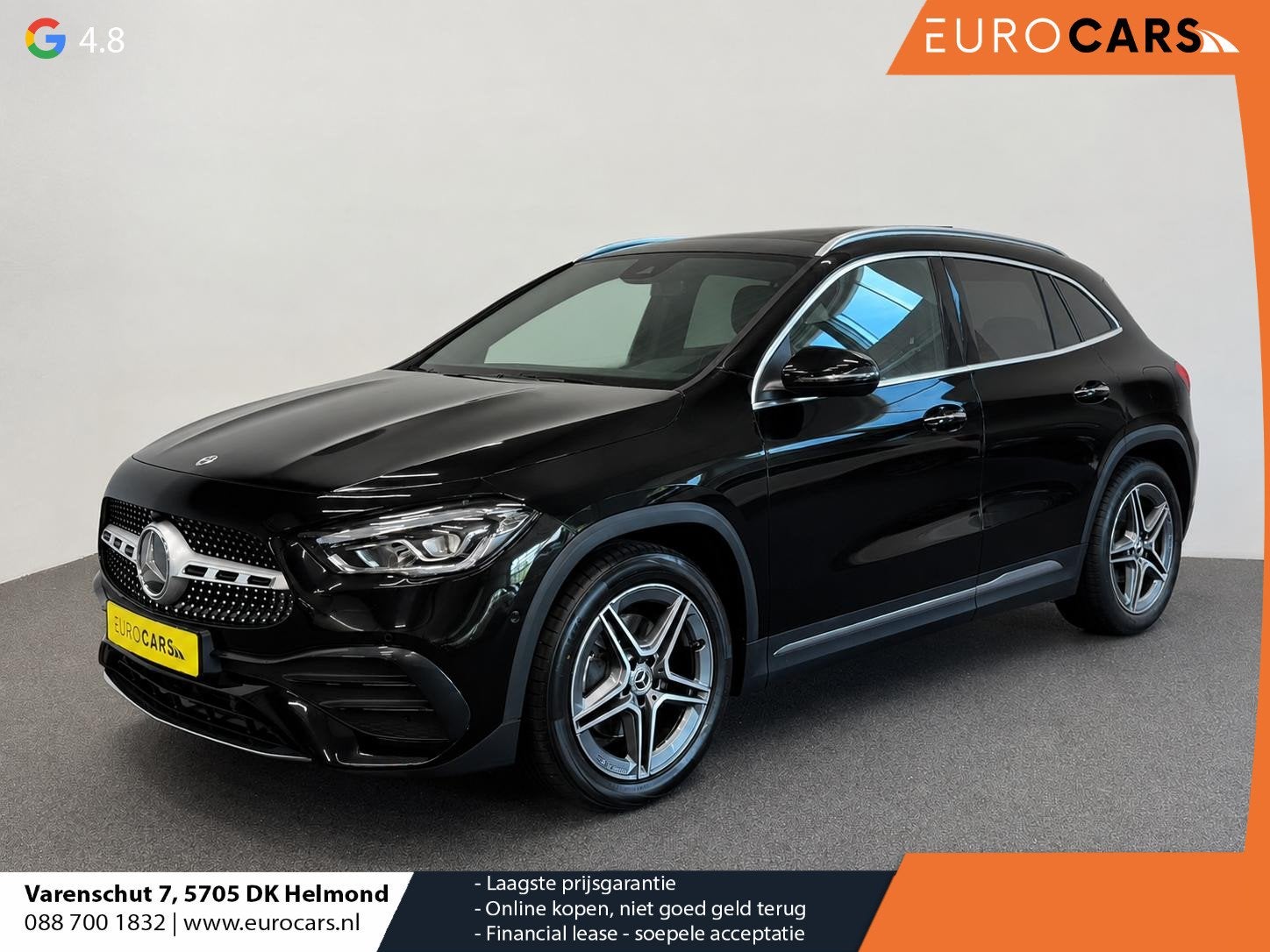 Mercedes-Benz GLA-klasse 200 AMG Line Business Solution Auto, 15 km/l, Gebruikt, Leder en Stof, Origineel Nederlands