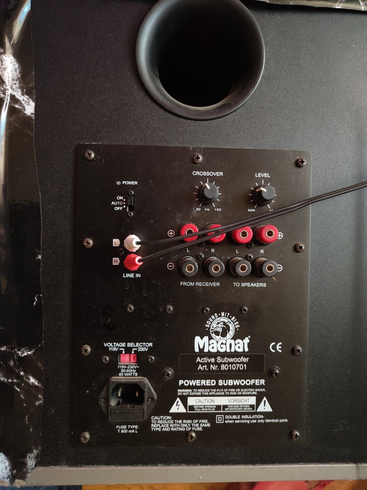 Magnat Active Subwoofer - Krachtige Bass voor Thuis, Audio, Tv en Foto, Gebruikt, Subwoofer, Magnat, Ophalen of Verzenden