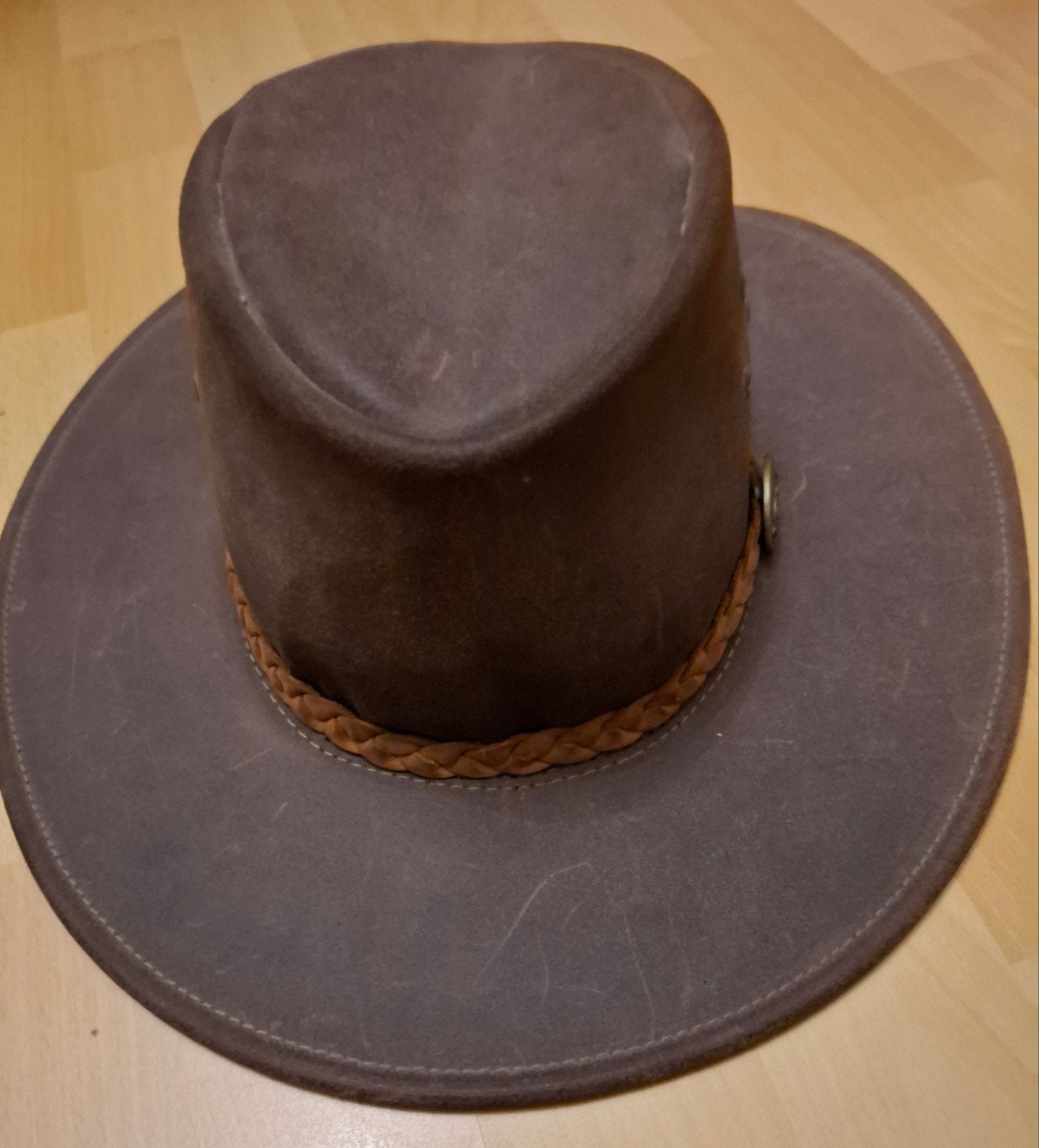 Leren hoed Jacura, Ophalen, Zo goed als nieuw, 58 of 59 cm (L, 7¼ of ⅜ inch), Hoed