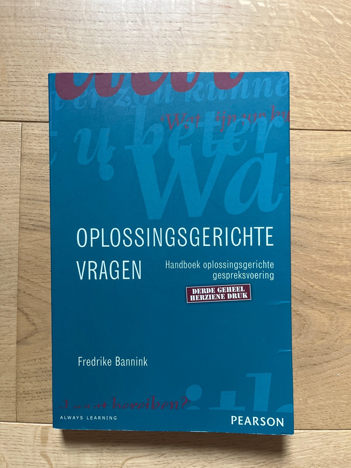 Oplossingsgerichte Vragen - Fredrike Bannink, Ophalen of Verzenden, Gamma, Zo goed als nieuw, HBO