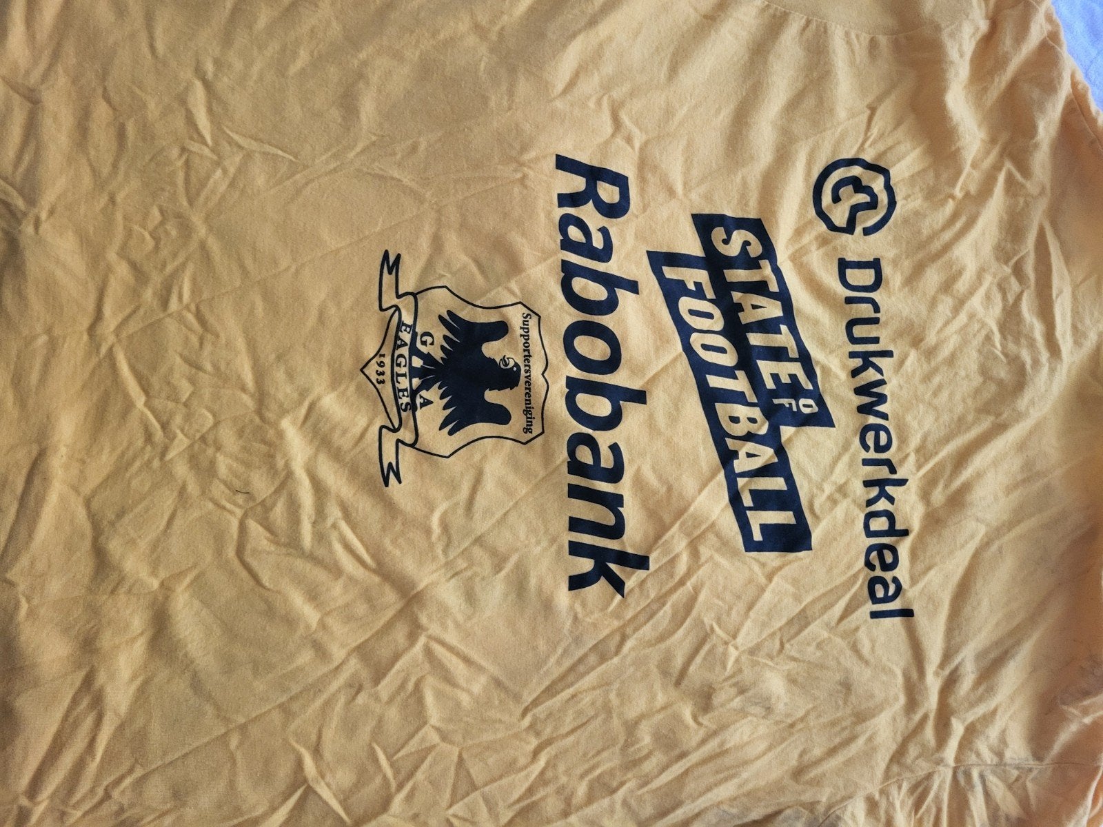 Go Ahead Eagles Bekerfinale T-shirt 2025, Geel, Overige maten, Ophalen of Verzenden, Gedragen