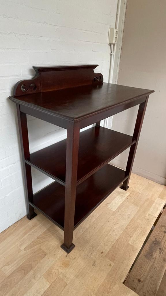 antieke engelse mahonie “dumb waiter” serveerkast / wandrek, Ophalen