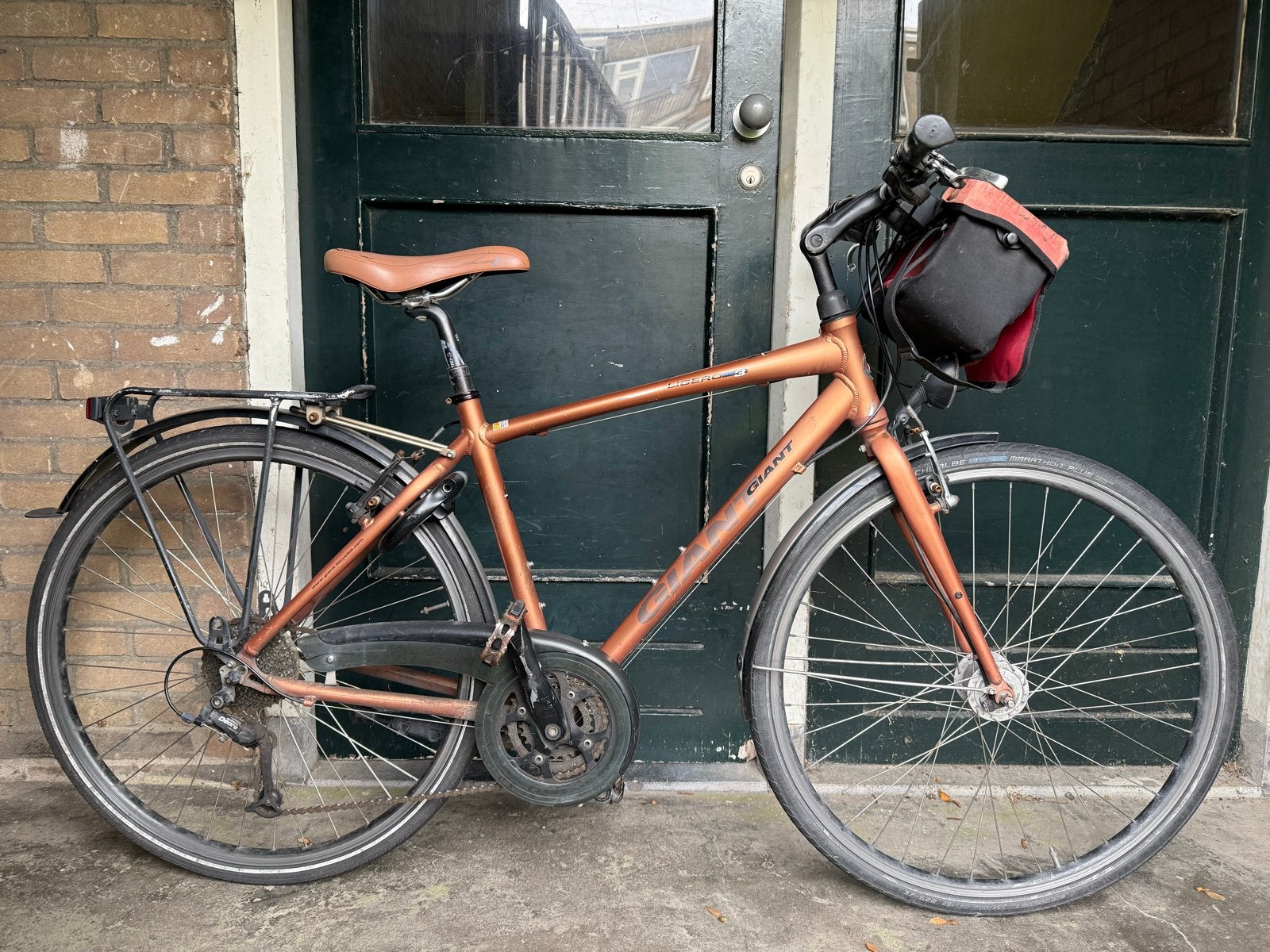 Giant Ligero RS3 fiets, maat M, 21 versnellingen, met mand, Ophalen, Gebruikt, Velgrem, Versnellingen