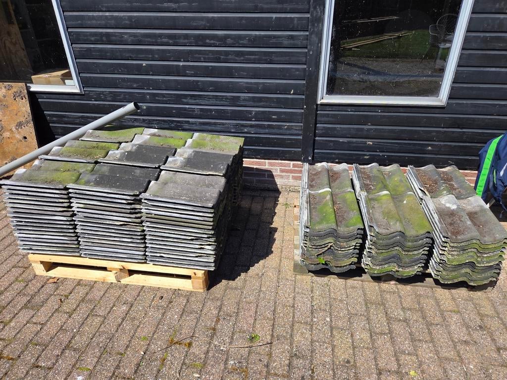 Sneldek dakpannen - circa 250 stuks, Gebruikt, Steen of Klei, Ophalen of Verzenden, 15 m² of meer