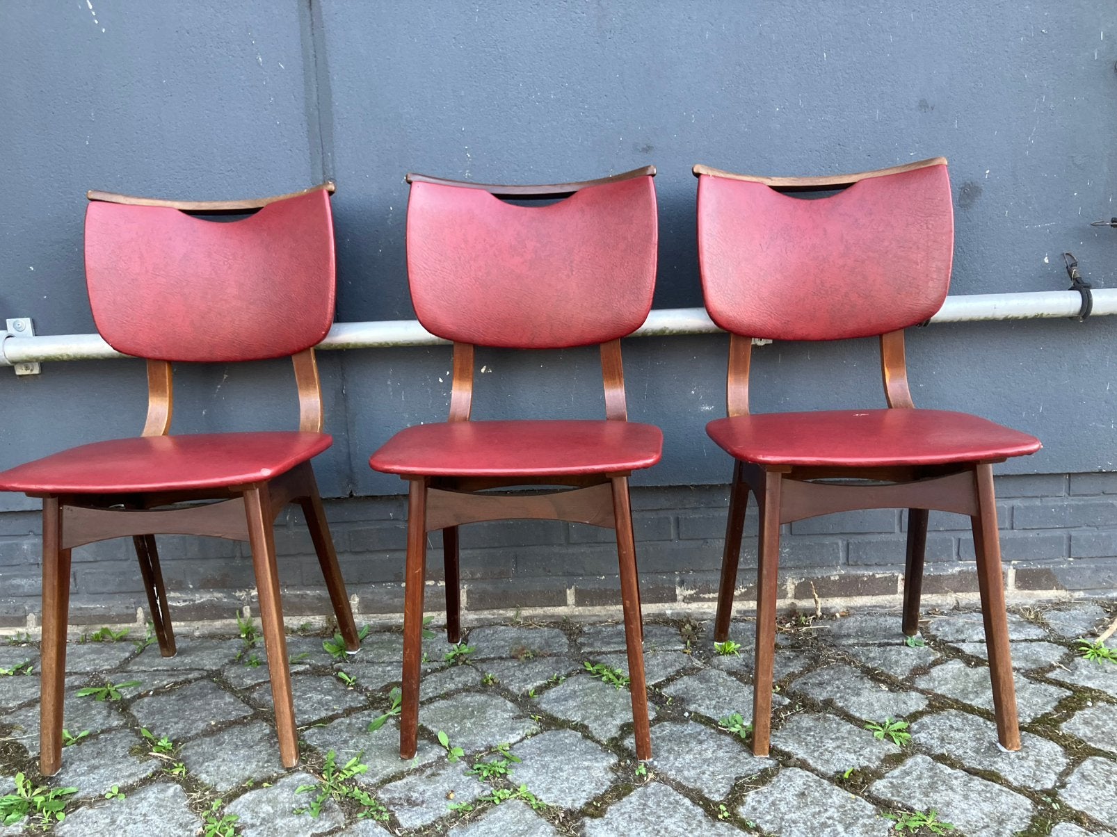3 vintage stoelen., Ophalen of Verzenden, Zo goed als nieuw, Twee