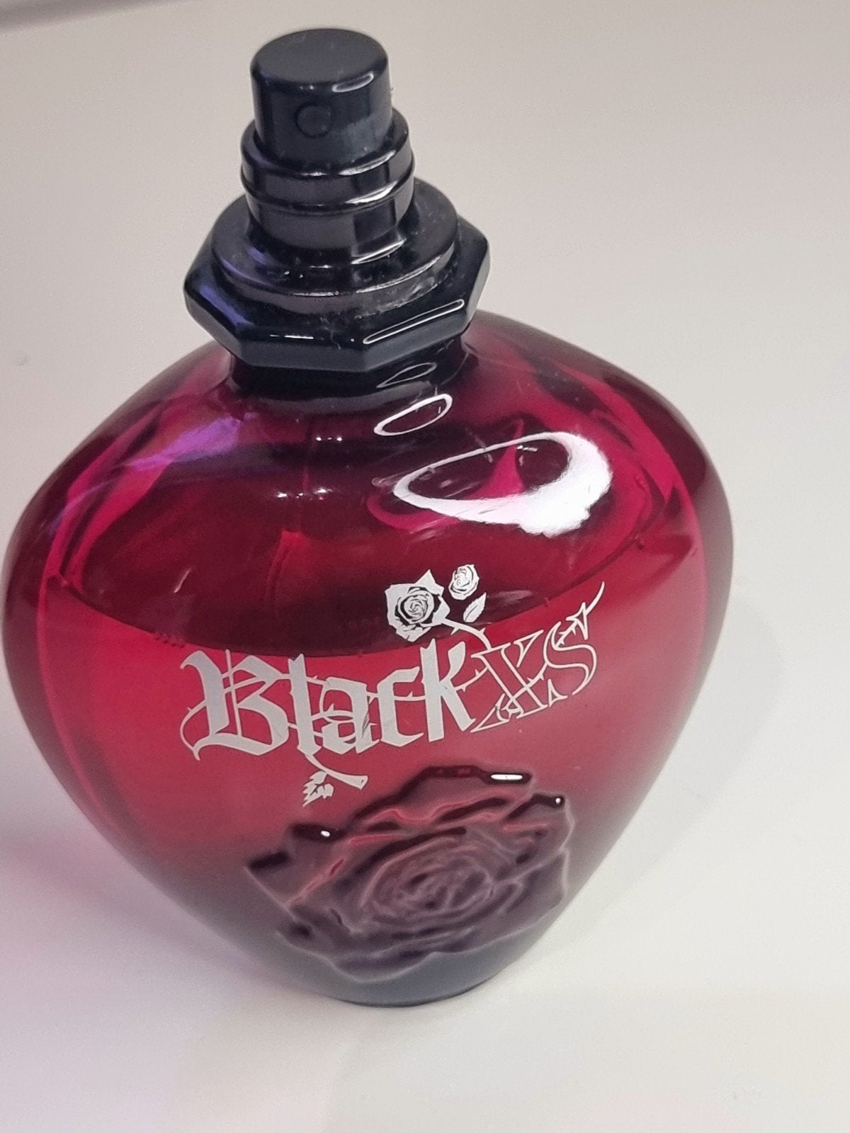 Paco Rabanne Black XS parfum 80ml, Verzamelen, Ophalen of Verzenden, Zo goed als nieuw, Parfumfles
