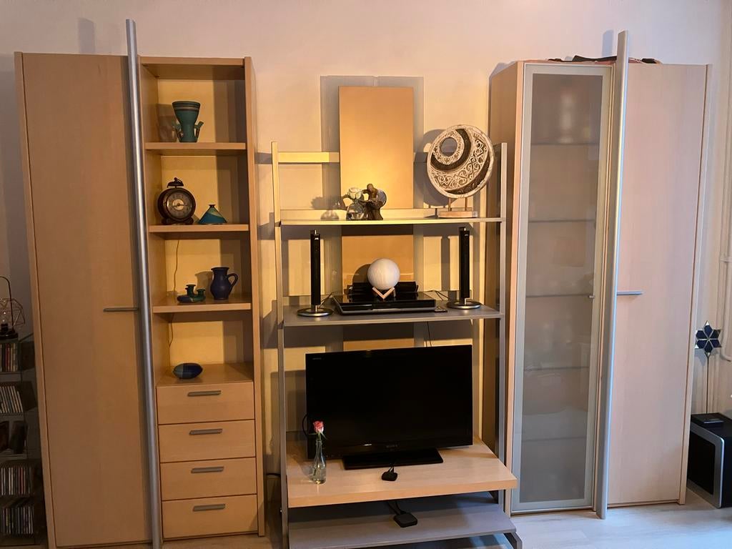 Complete woonkamerwandmeubelset, Huis en Inrichting, Kasten | Wandmeubels, Ophalen, 250 tot 300 cm, Gebruikt, 200 cm of meer