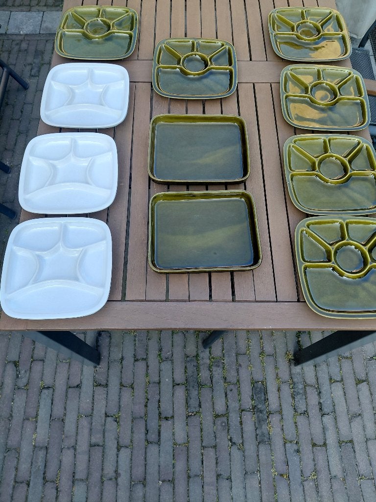 fondueborden + schalen, Ophalen, Overige materialen, Gebruikt, Overige typen
