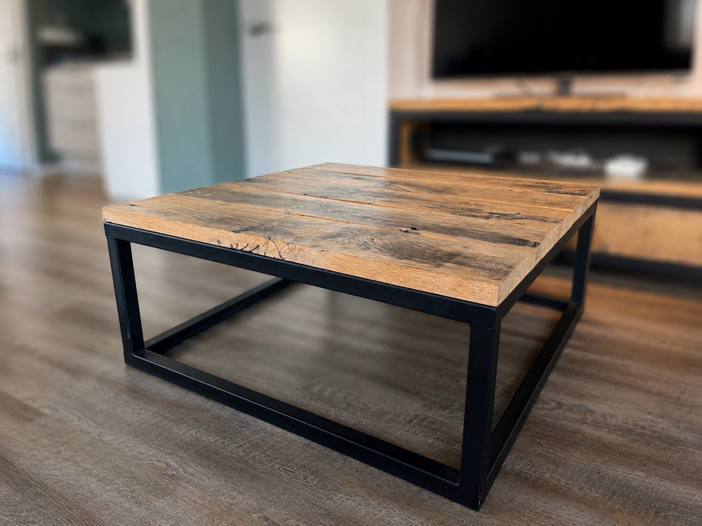 Salontafel, Huis en Inrichting, Tafels | Salontafels, Ophalen, Gebruikt, 50 tot 100 cm, 50 tot 100 cm