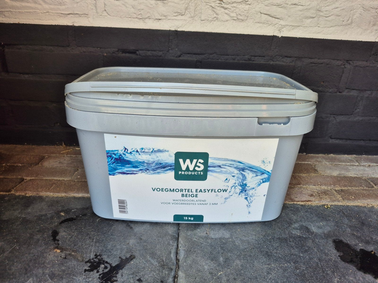 WS Products Voegmortel Easyflow Beige - 95% vol, 15 tot 20 liter, Ophalen of Verzenden, Gebruikt, Beige