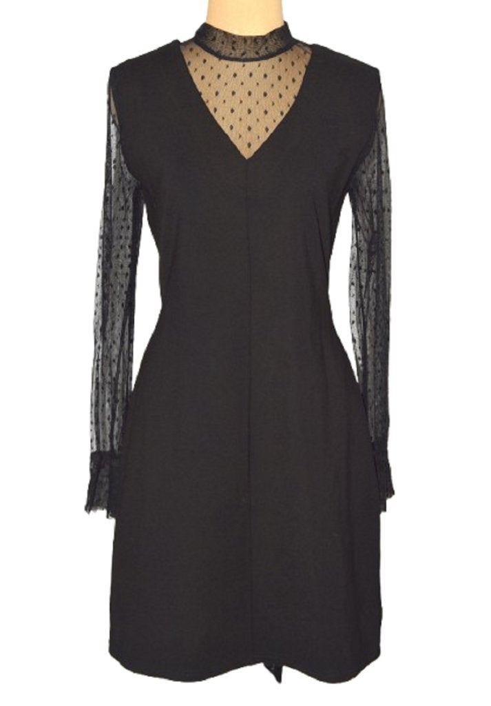 Nieuw Aaiko jurkje, jurk, organza, zwart, Mt. L, Aaiko, Verzenden, Zwart, Maat 42/44 (L)