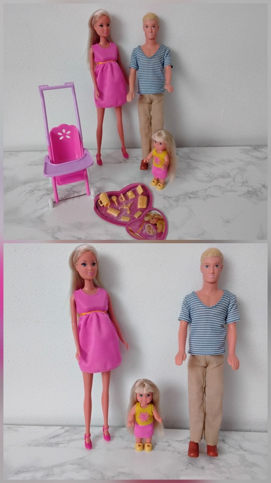 Zwanger Steffi Simba Barbie Poppen Evi Accessoires Baby Set, Kinderen en Baby's, Speelgoed | Poppen, Ophalen of Verzenden, Zo goed als nieuw
