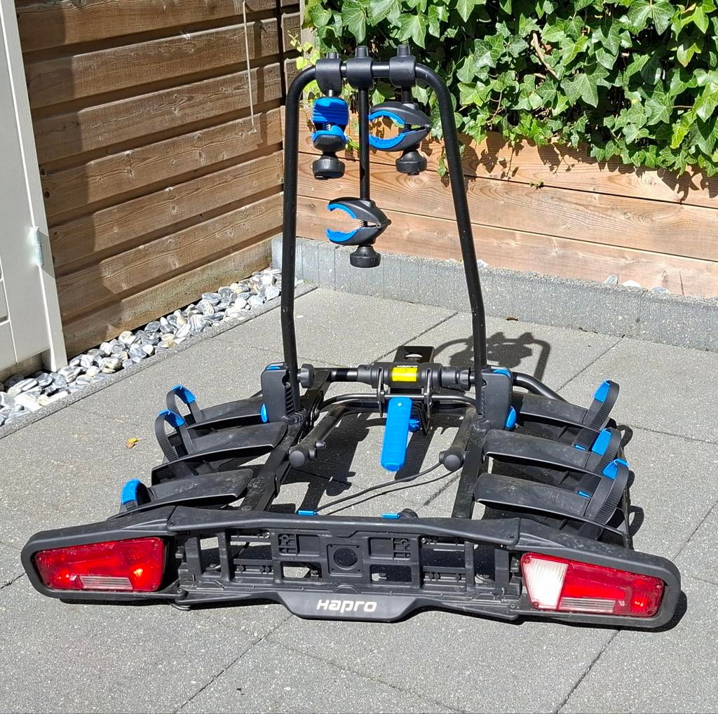Fietsendrager Hapro Atlas Premium 3 z.g.a.n., Ophalen, Zo goed als nieuw, Trekhaakdrager