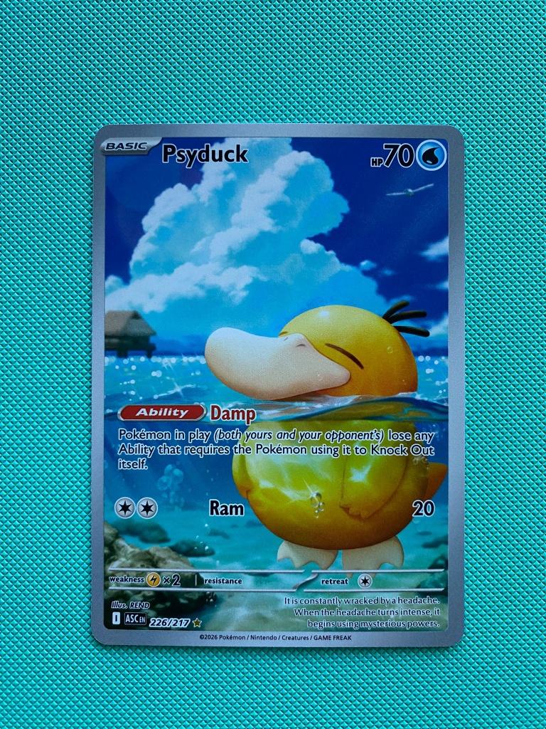 psyduck 226/217 ASC #3, Ophalen of Verzenden, Nieuw, Losse kaart, Foil