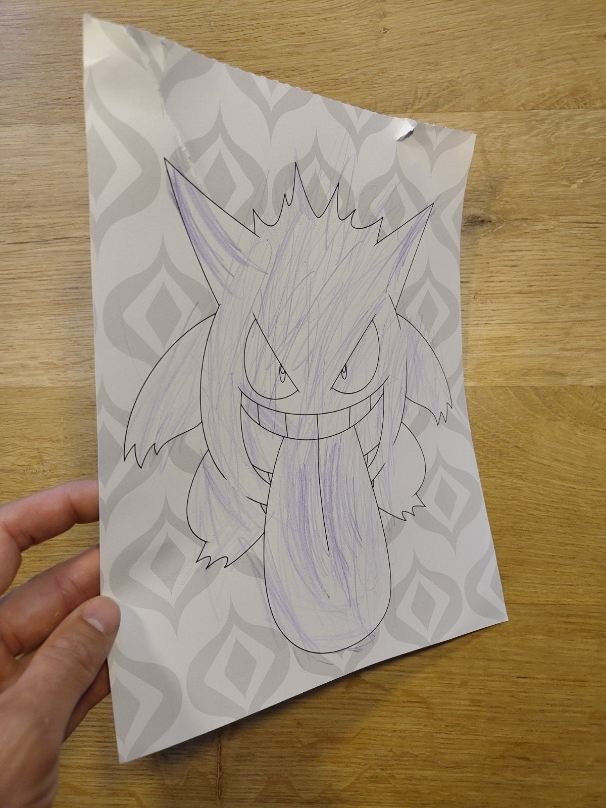 Foto 2 van UNIEKE "Custom Art" Dark Gengar Card - pokemon