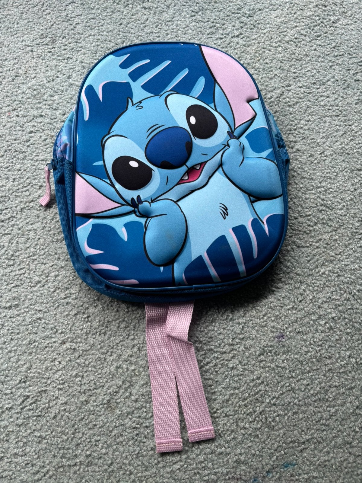 Disney Stitch rugtas blauw/roze, Ophalen of Verzenden, Zo goed als nieuw, Disney of Dora
