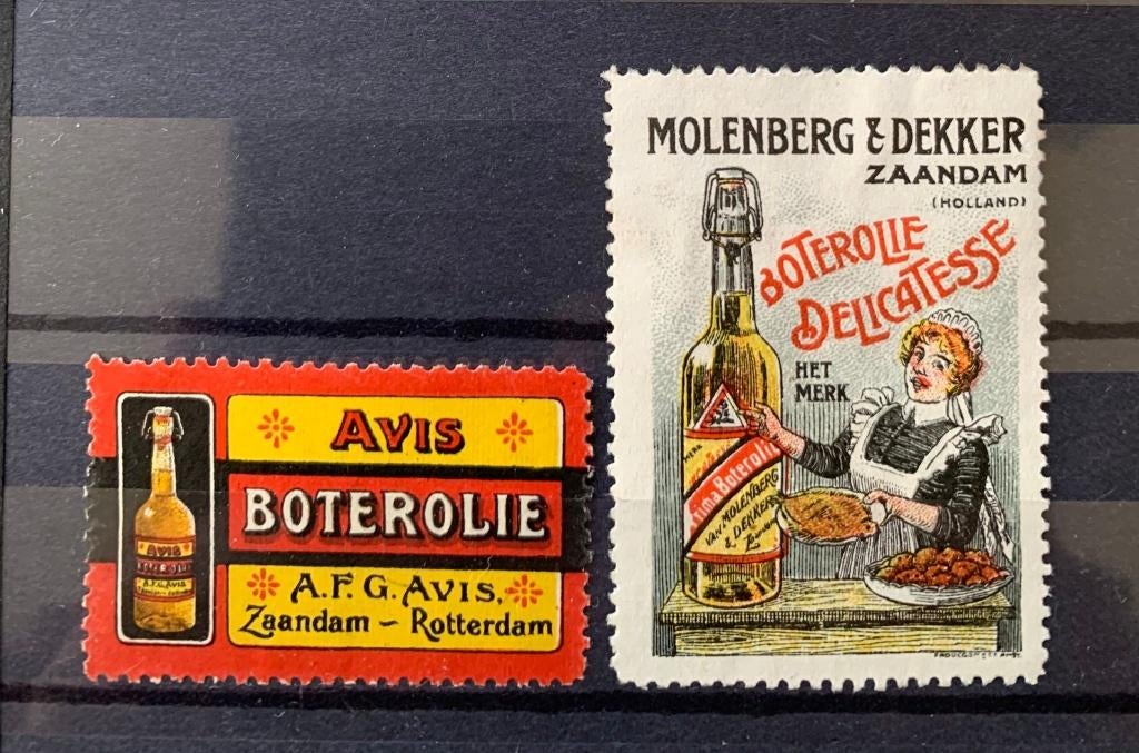 Sluitzegels Boterolie, Ophalen of Verzenden, Na 1940, Gestempeld