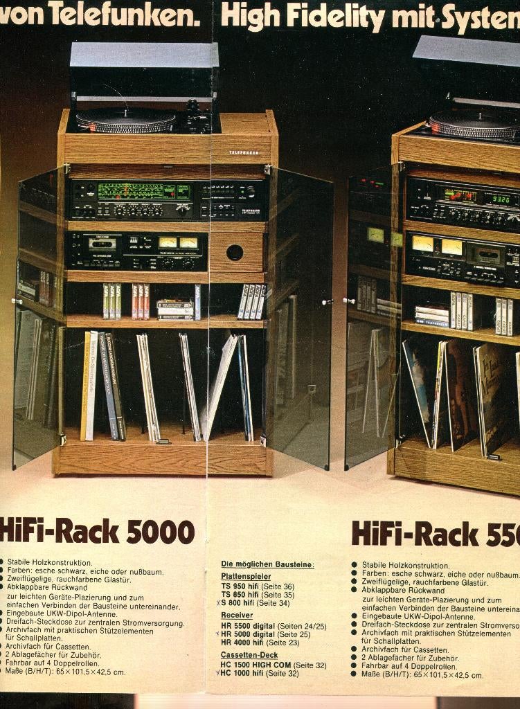 HiFi set, TELEFUNKEN, HiFi Rack 5000, 1979-(#8855), Ophalen, Gebruikt, Tuner of Radio, Overige merken
