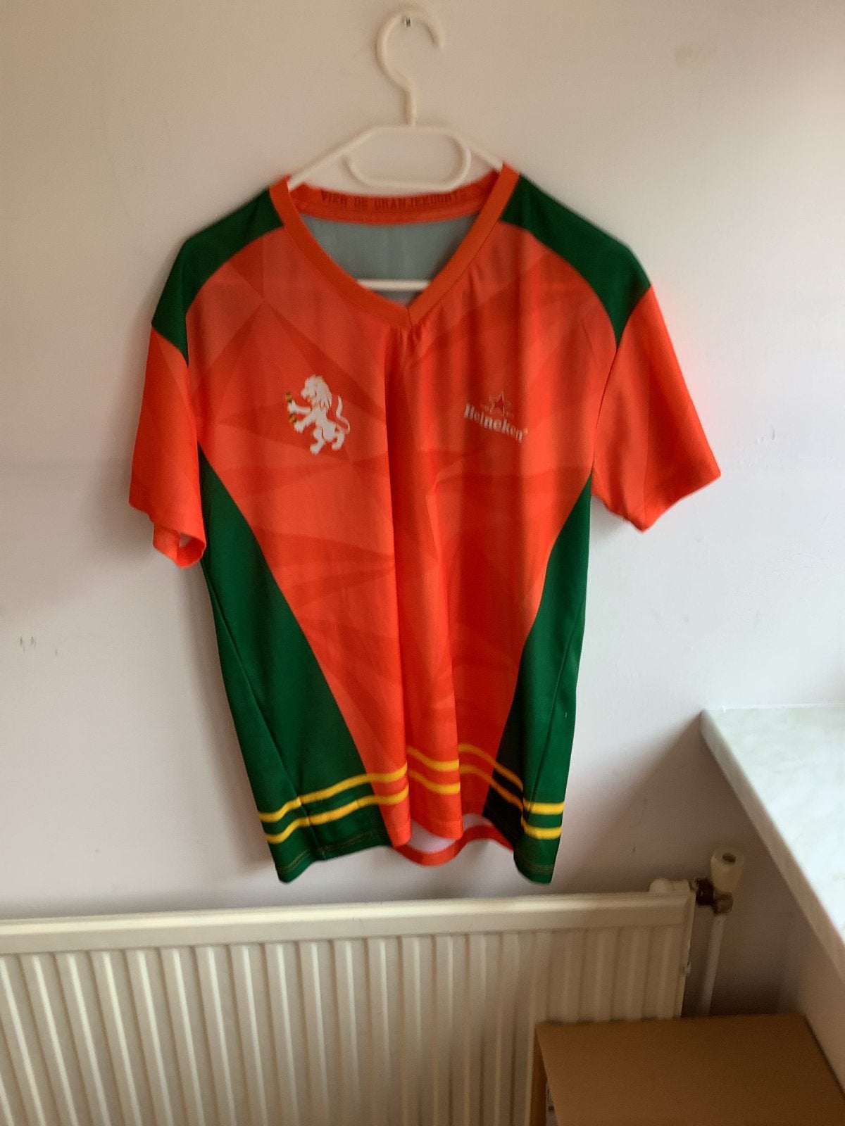 Oranje Heineken WK 2014 shirt - Samba 2014, Ophalen of Verzenden, Gedragen, Overige maten, Oranje
