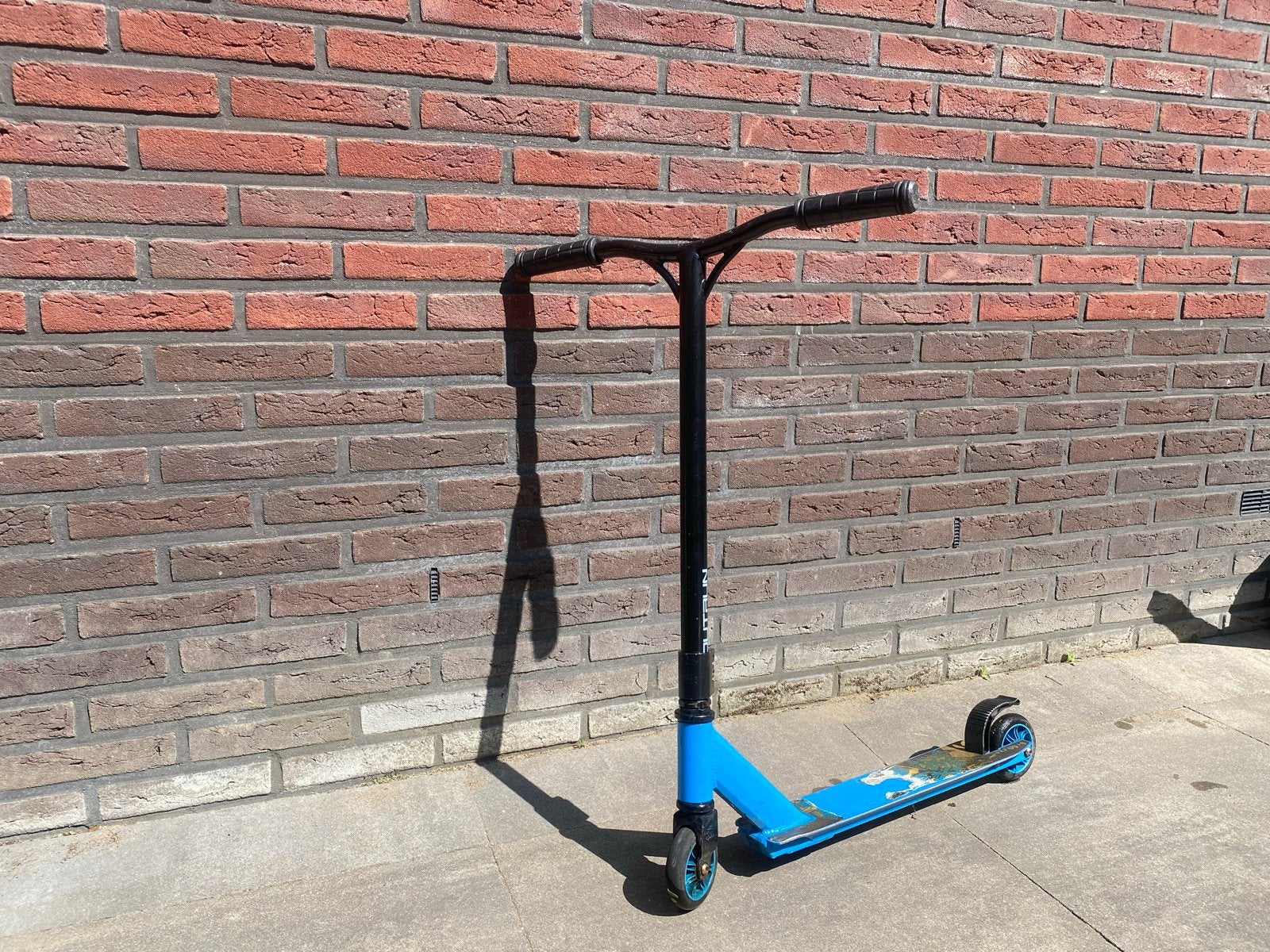 Gebruikte Stuntstep - Blauw met Zwarte Details, Fietsen en Brommers, Steps, Ophalen, Gebruikt, Gewone step