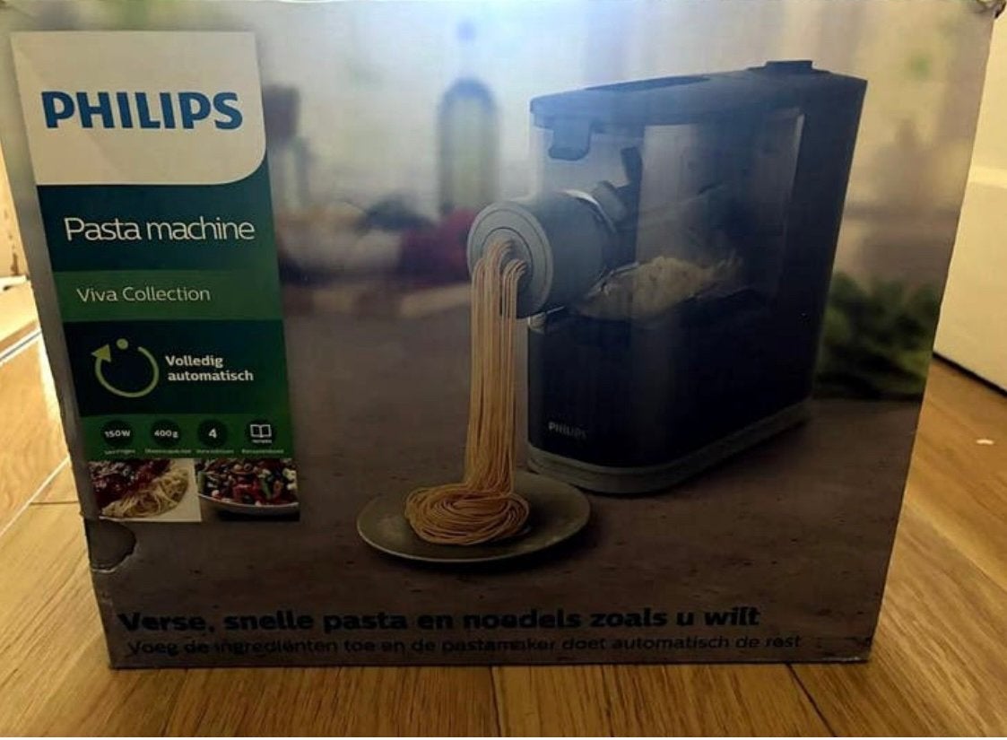 Philips Pasta machine, Kunststof, Ophalen of Verzenden, Zo goed als nieuw, Zwart