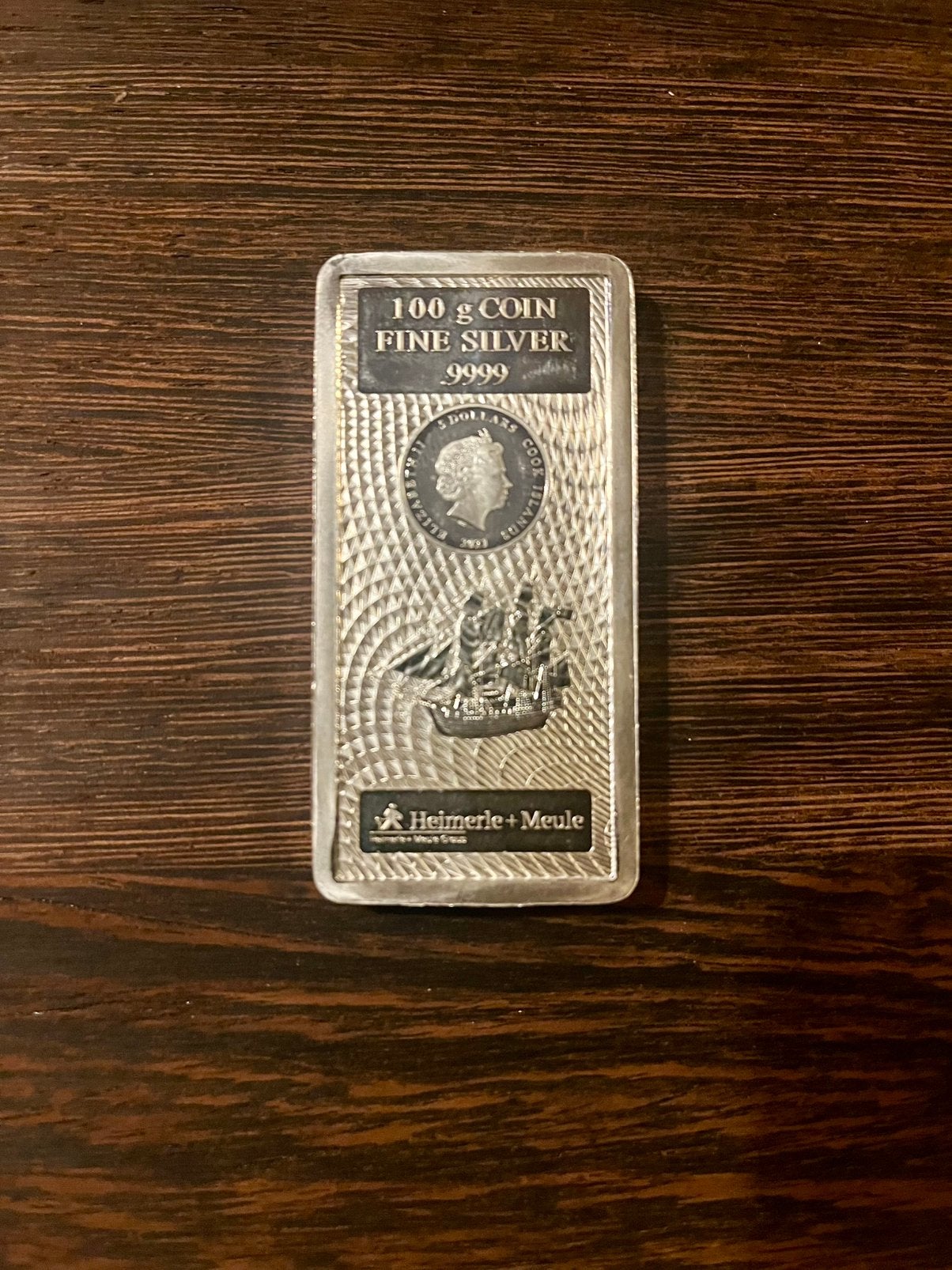 Cook Island 100 gram, Verzenden, Zilver