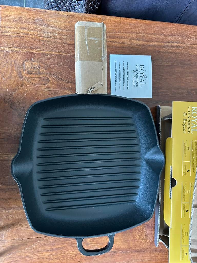 Grill pan Royal Kempen & begeer, Ophalen of Verzenden, Nieuw, Gietijzer, Koekenpan of Braadpan