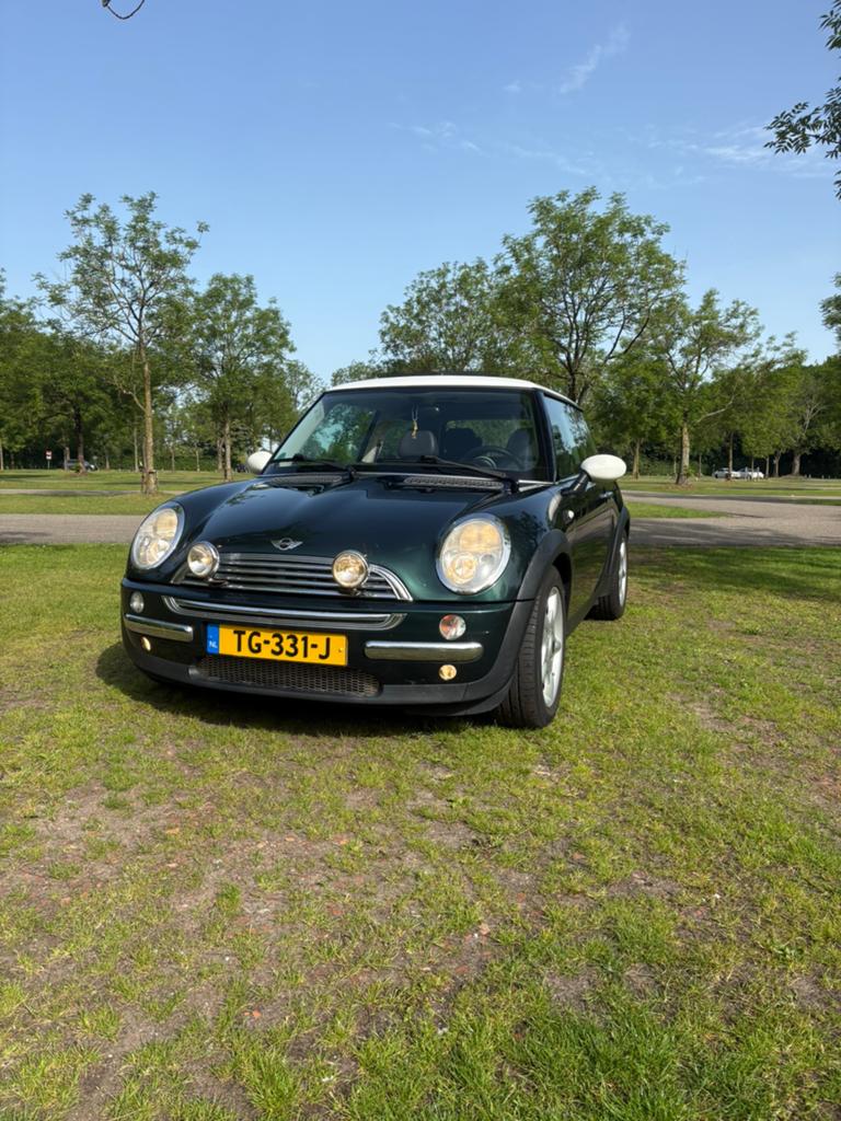 Mini 1.6 16V Cooper 2003 Groen, Voorwielaandrijving, 15 km/l, Zwart, 4 cilinders