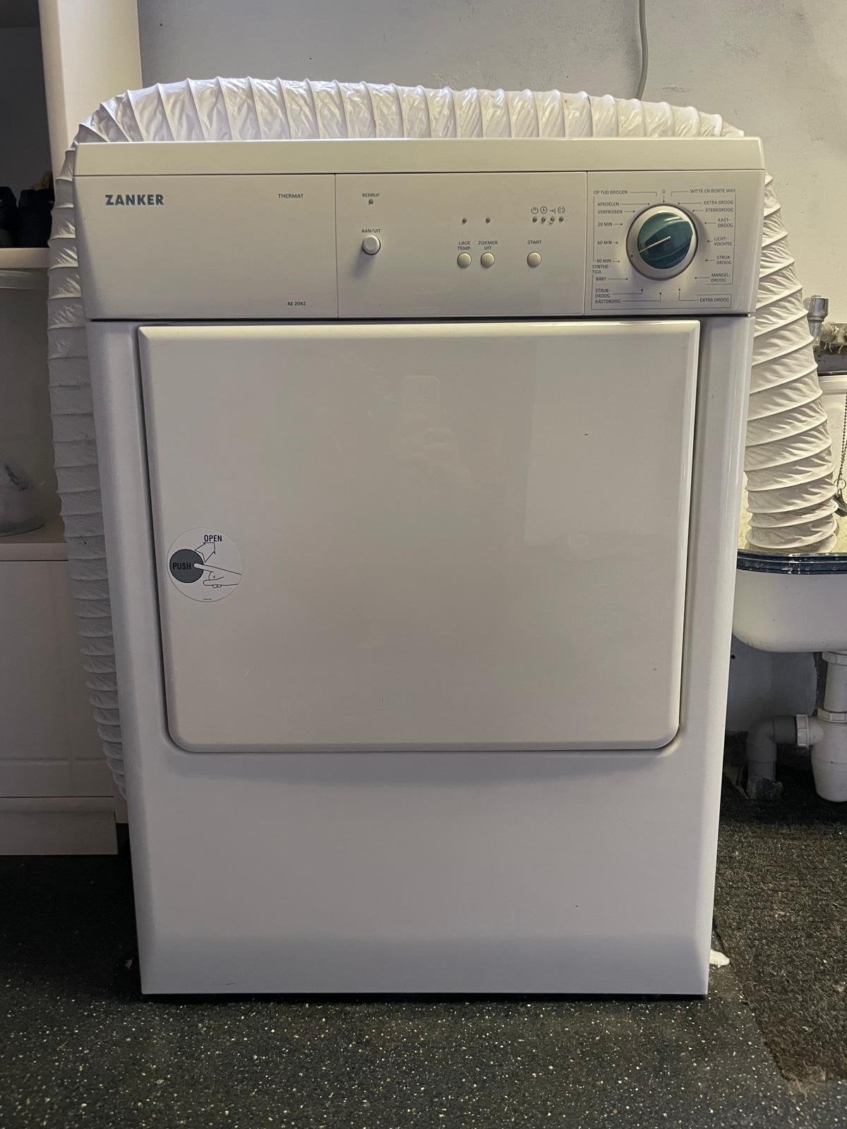 Zanker Luchtafvoer Wasdroger - Model AE 2042