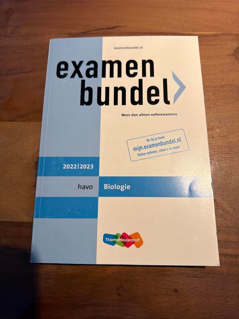 Examenbundel HAVO Biologie 2022-2023, Boeken, Ophalen of Verzenden, Zo goed als nieuw, HAVO, Biologie