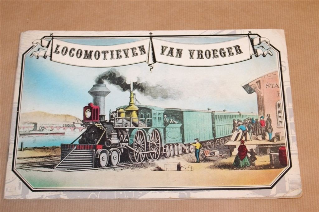 Locomotieven van Vroeger — Compleet Plaatjesalbum Van Nelle, Ophalen of Verzenden, Gelezen