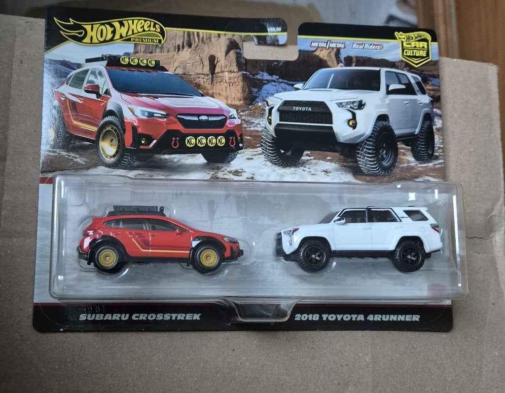 Hot Wheels Premium Pack Subaru Crosstrek 18 Toyota 4 Runner, Ophalen of Verzenden, Nieuw, Auto