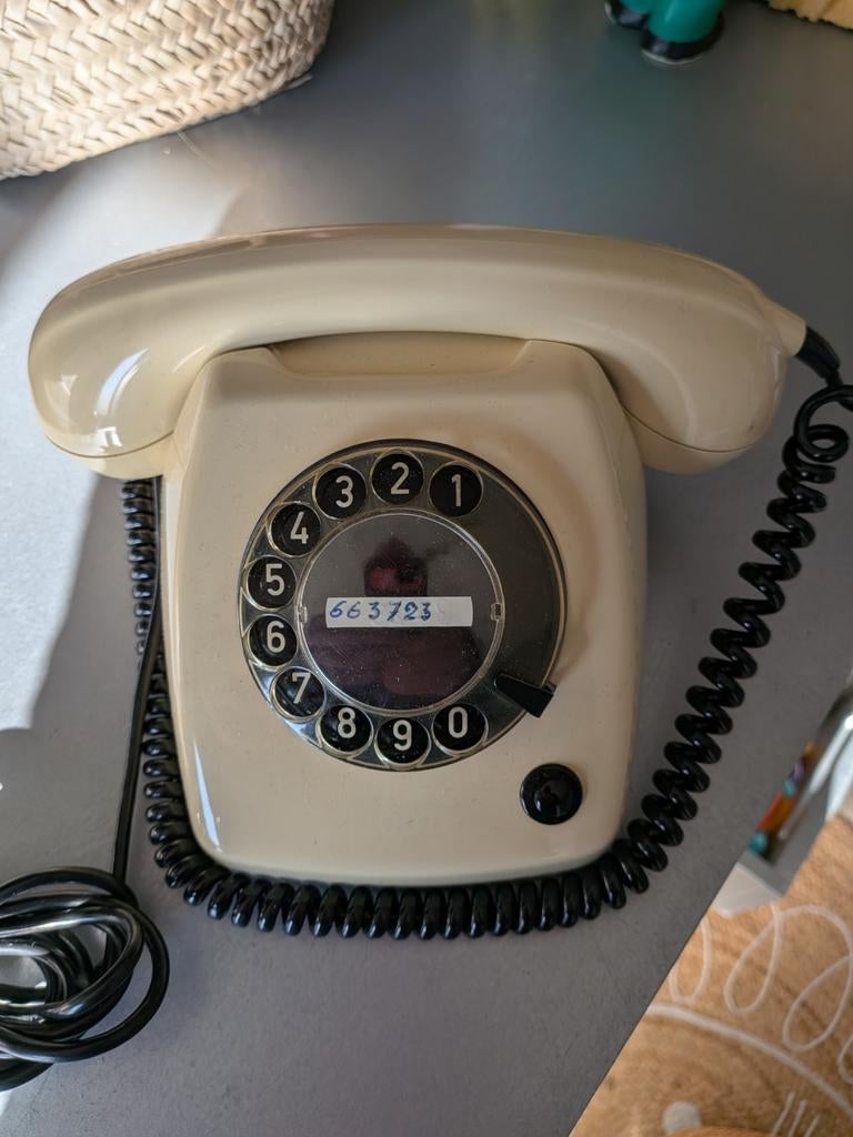 Retro Telefoon met Draaischijf - Mint Conditie, Ophalen of Verzenden, Huis en Inrichting