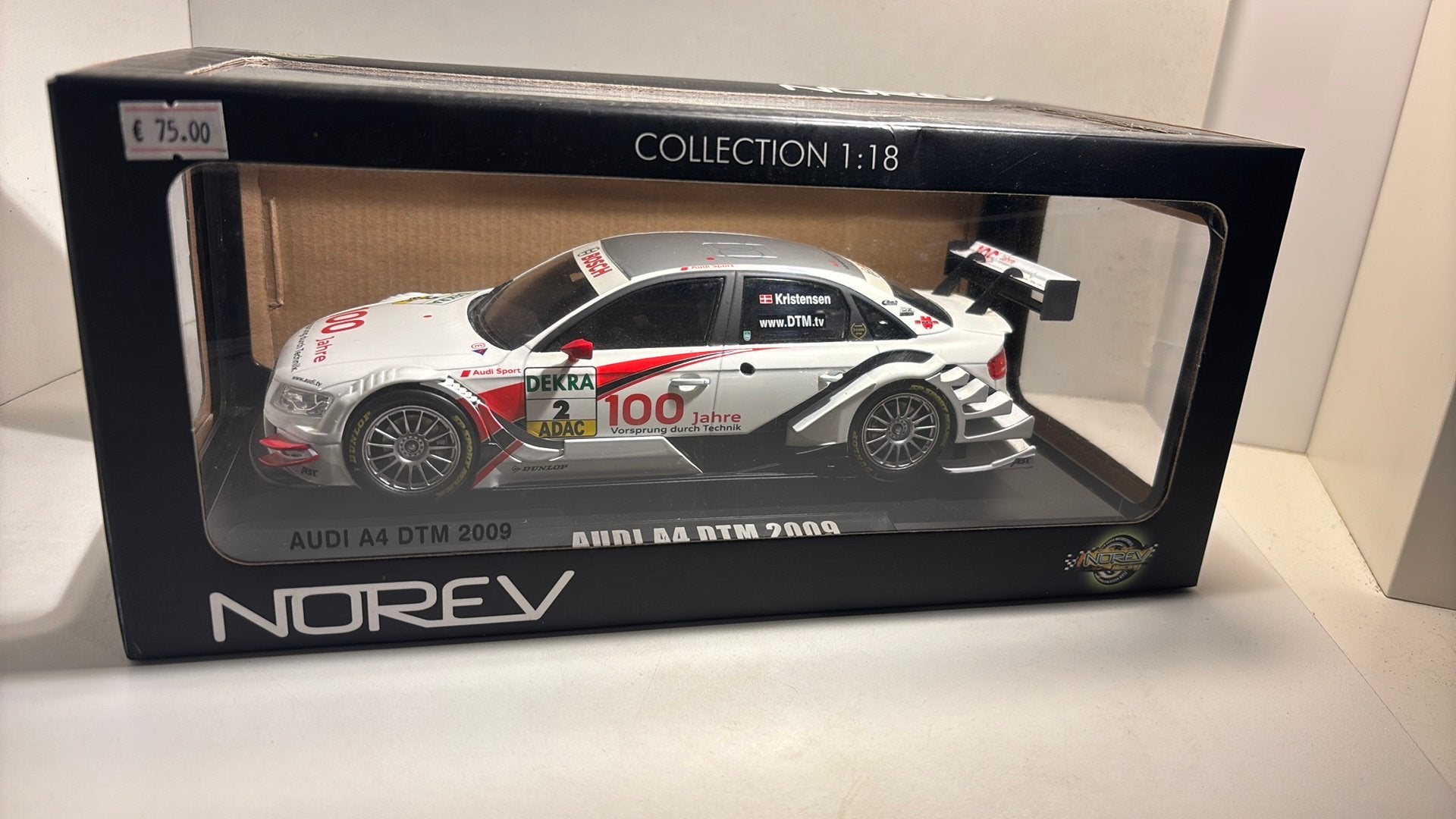 Audi a4 dtm 2009 norev 1.18, Norev, Ophalen of Verzenden, A, A