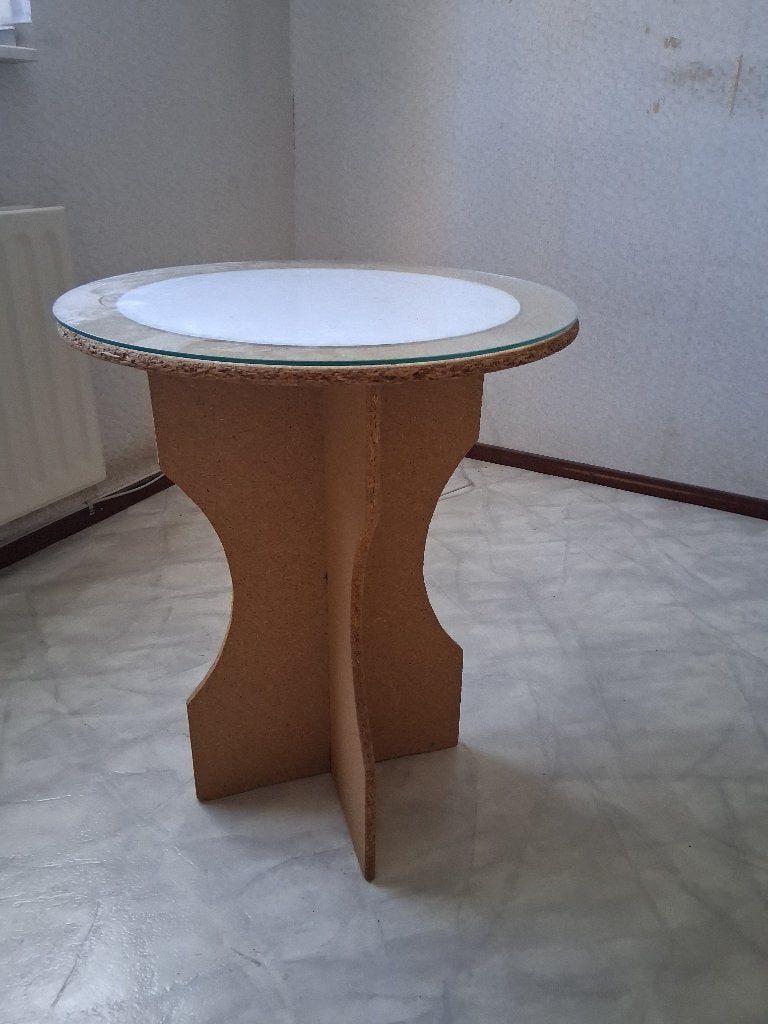 Tafeltje, Ophalen, Minder dan 55 cm, Gebruikt, Rond