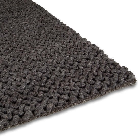 Vloerkleed / Karpet Brinker Lisboa 900 Antracite 170 x 230cm, Handgeweven, Nieuw, Grijs, Ophalen of Verzenden