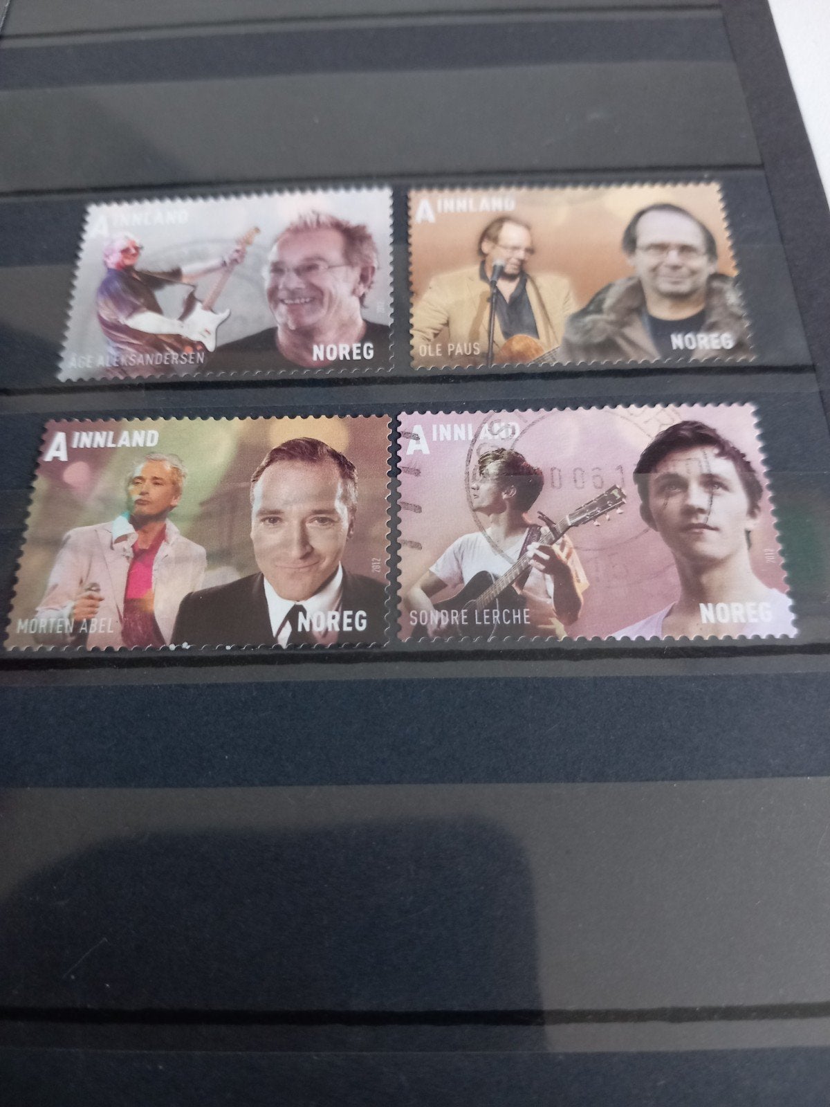Noorse postzegels met muzikanten - Noreg, Ophalen of Verzenden, Overige landen, Postfris