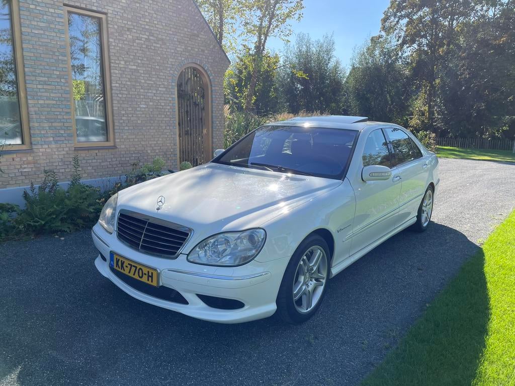 Mercedes-Benz S55 AMG - V8 Kompressor, Auto's, Mercedes-Benz, Automaat, Achterwielaandrijving, 501 pk, Leder