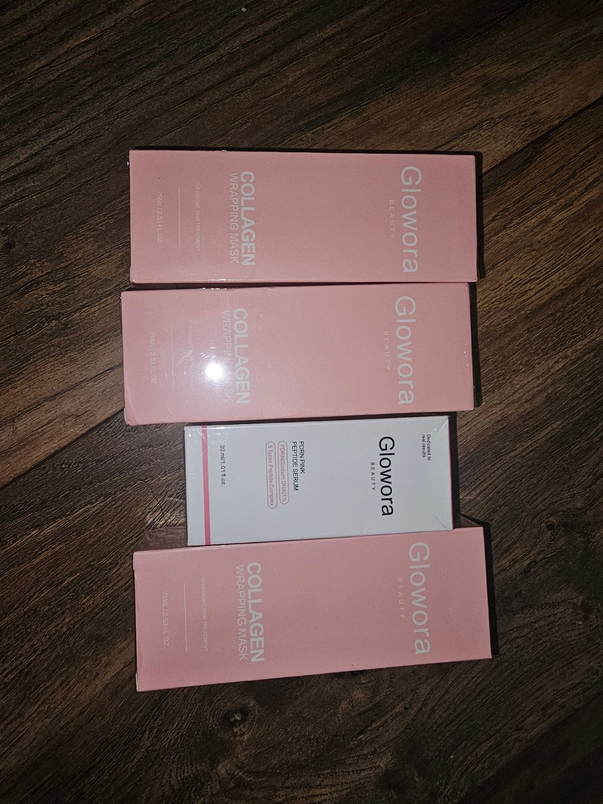 Glowora beauty collageen wrapping mask & peptide serum, Verzenden, Nieuw, Gehele gezicht, Verzorging