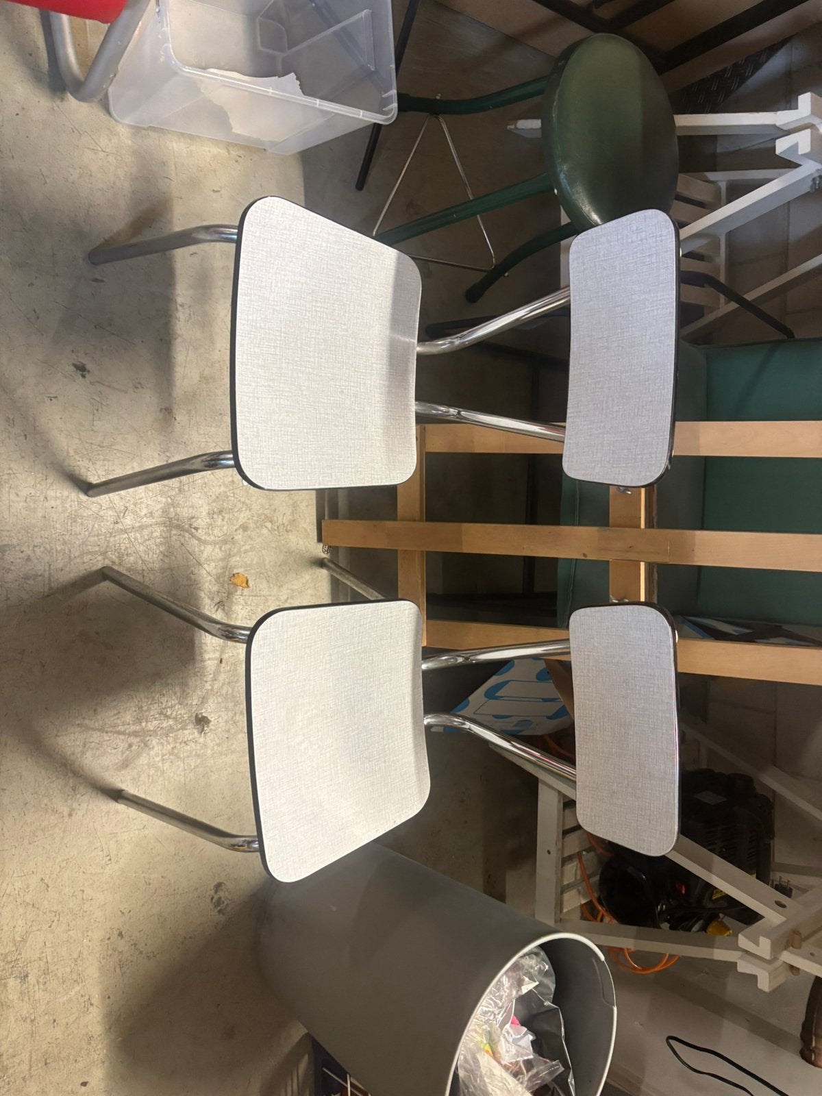 Oude school stoeltjes 2x, Ophalen of Verzenden, -, -, -