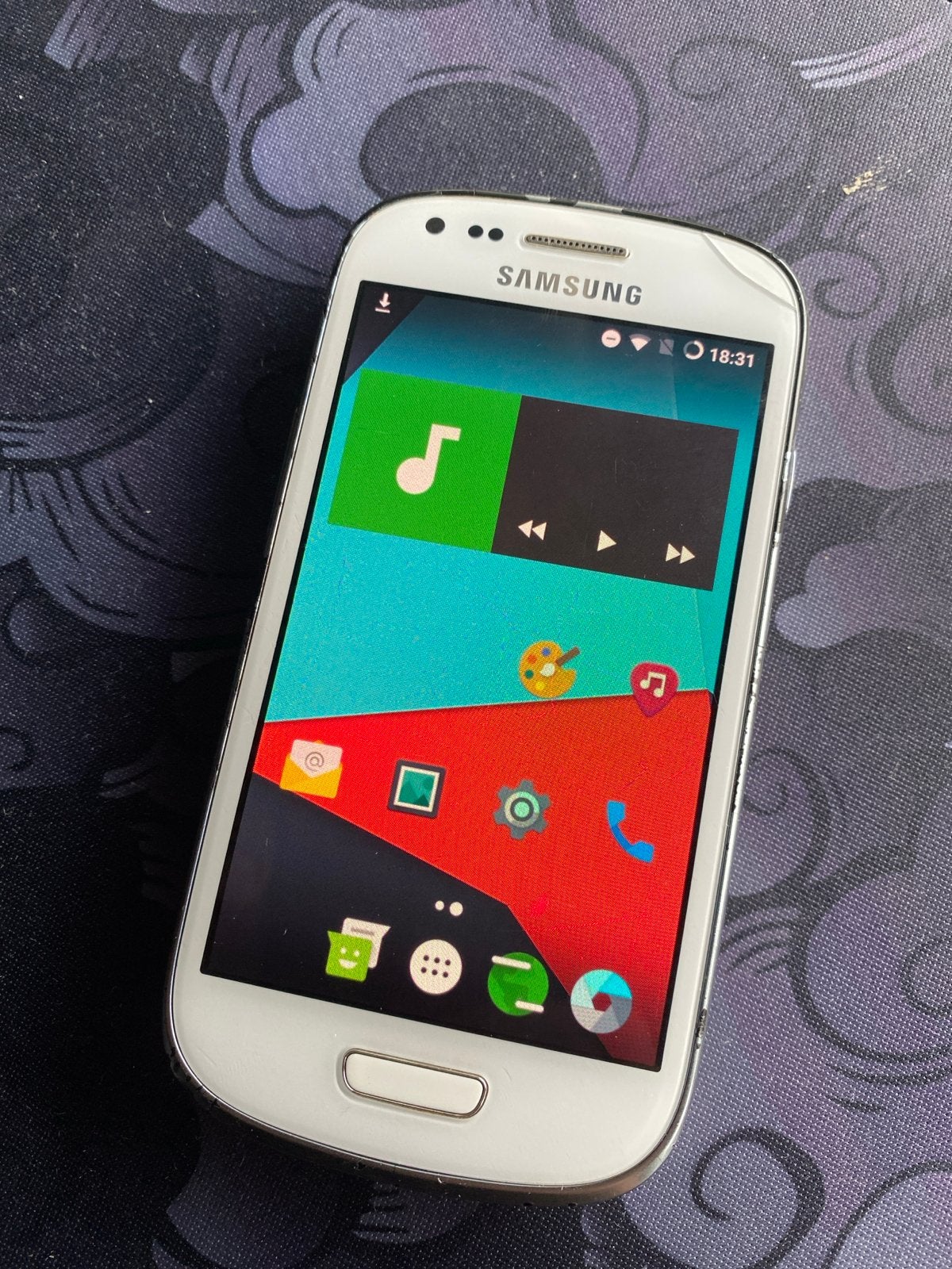 Samsung S3 Mini met Android 6, Telecommunicatie, Ophalen, Gebruikt, Wit, Touchscreen