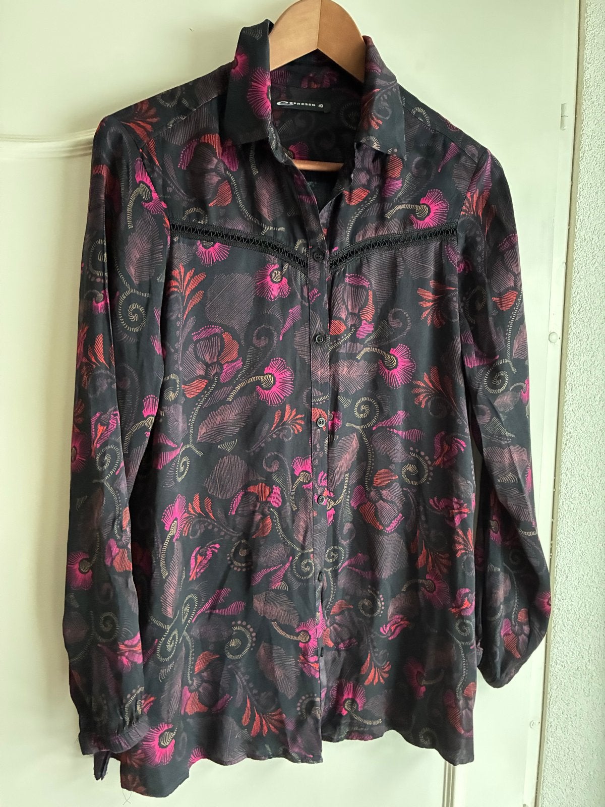 Expresso blouse met bloemenprint - Maat 40, Kleding | Dames, Ophalen of Verzenden, Zo goed als nieuw, Maat 38/40 (M), Meerkleurig