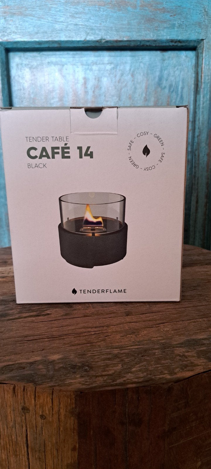 NIEUWE Tenderflame Café 14 - Sfeervolle tafelhaard GRIJS, Ophalen of Verzenden, Nieuw, Vuurkorf