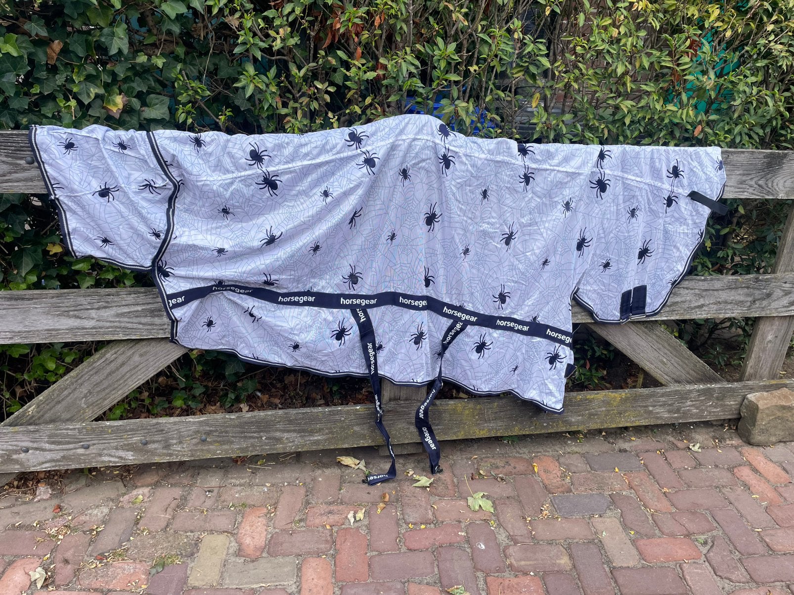 Vliegendeken Horsegear pony maat 115/165, Dieren en Toebehoren, Paarden en Pony's | Dekens en Dekjes, Horsegear, Wit, Vliegendeken