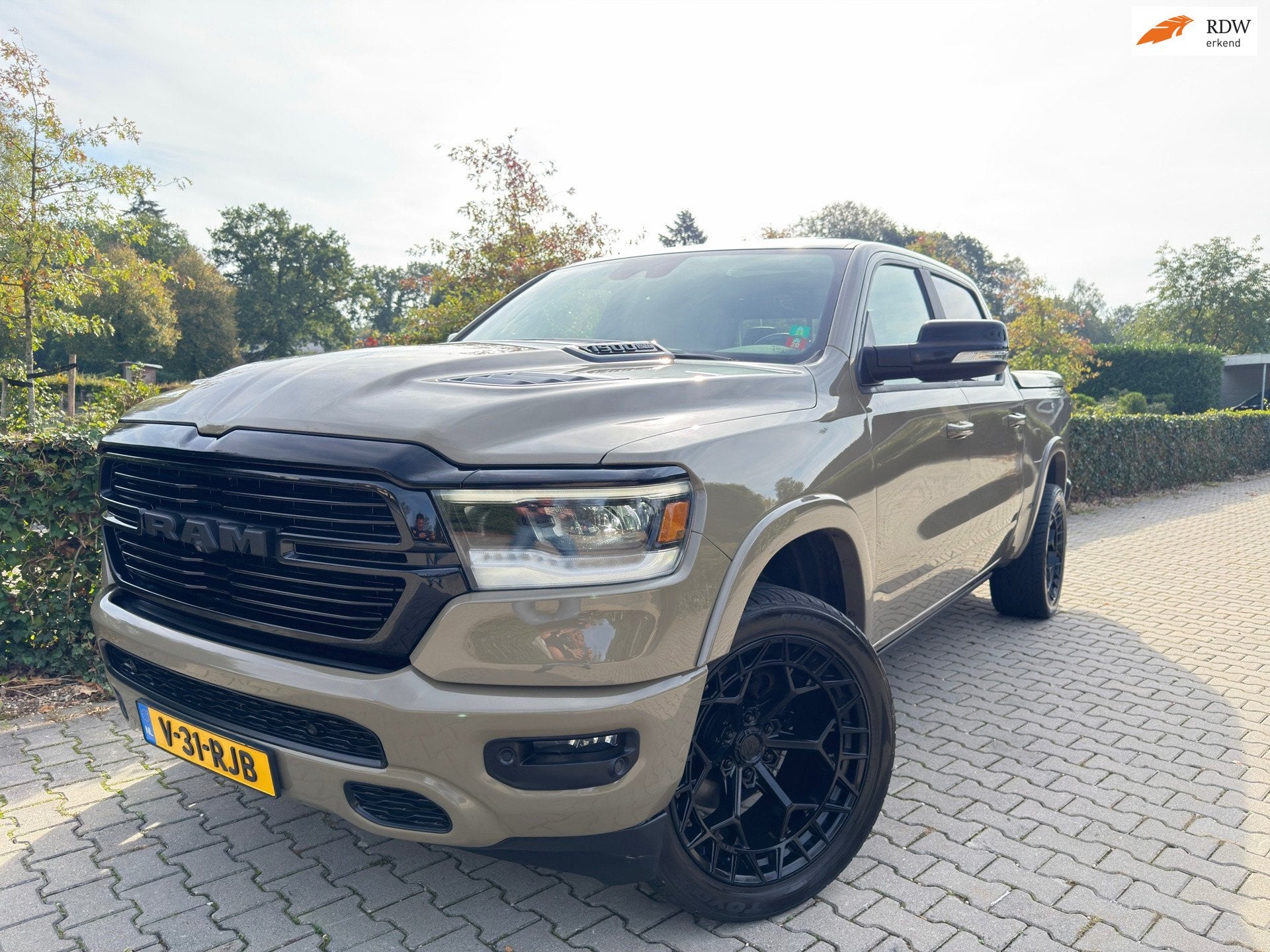 Dodge RAM 1500 5.7 V8 4x4 Crew Cab Laramie , Marge , Clima /, Auto's, Gebruikt, 5654 cc, Leder, Bedrijf